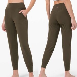 Lululemon Align Jogger 28" Dark Olive lightweight soft athleisure yoga